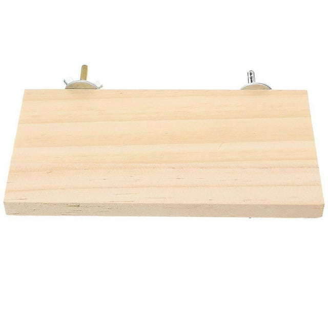 Wood Bird Perch Platform Bird Parrot Perch Platform Wooden Cockatiel Perch Platform for Bird Cage