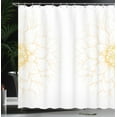 thumbnail image 3 of Ambesonne Dahlia Flower Shower Curtain, Sunflower Like Petals, 69"Wx70"L, Earth Yellow, 3 of 4