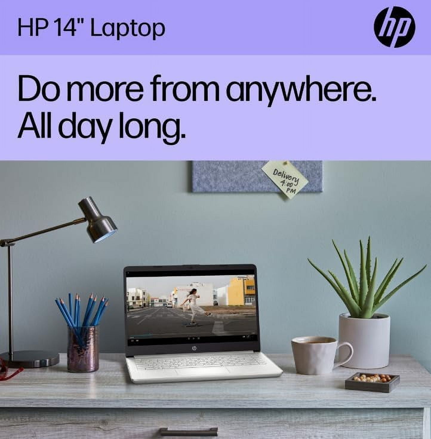 HP Stream 14" HD Laptop, Intel Celeron N4120 Processor, Intel UHD Graphics 600, 16GB RAM|320GB Storage, Fast Charge, HDMI, WiFi, Bluetooth, Win 11 Pro, Office Pro Lifetime