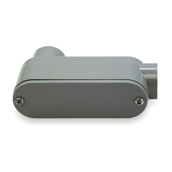 Cantex 5133672 PVC Type LB Non-Metallic Rigid Conduit Body 4 Inch