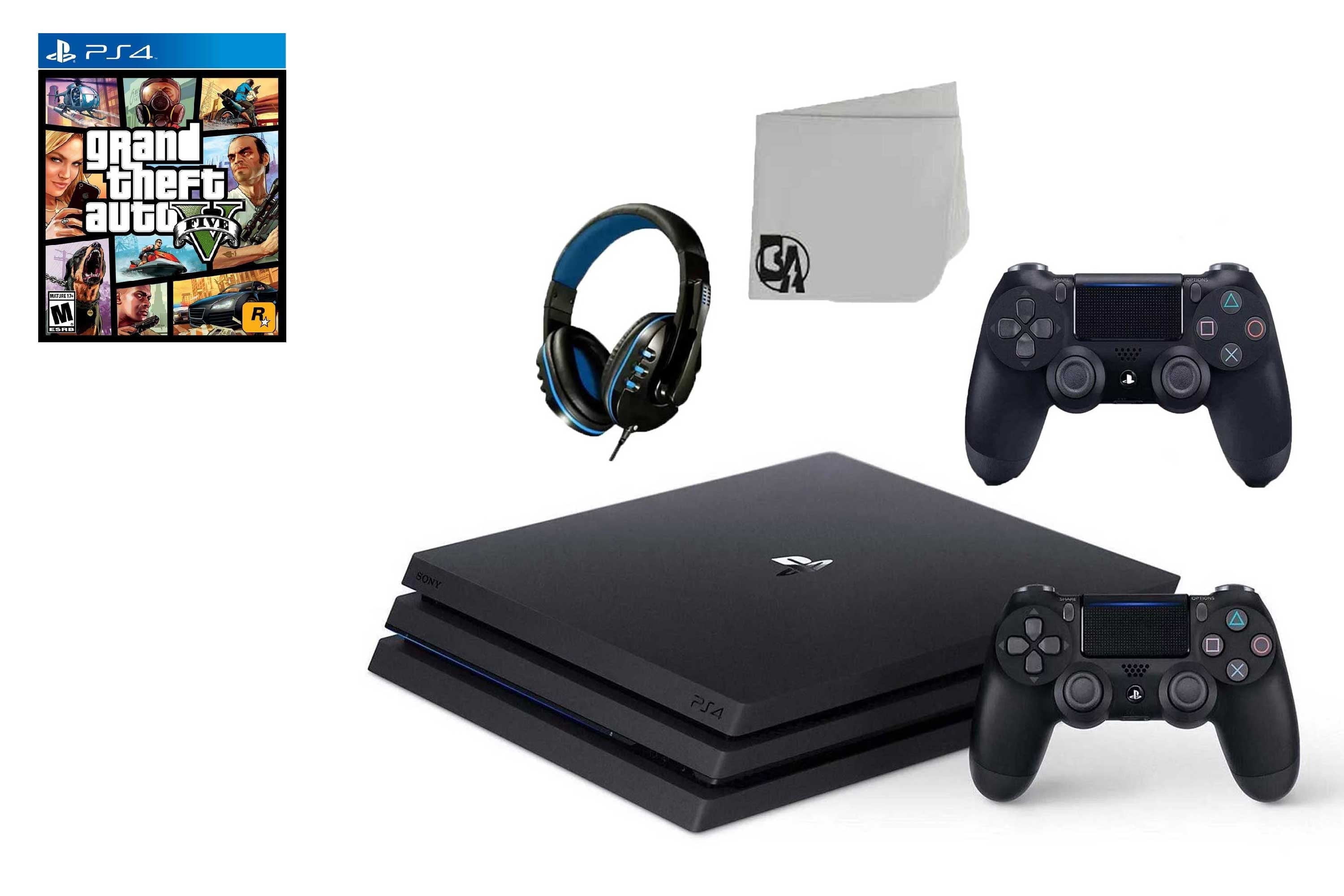 Sony PlayStation 4 Pro 1TB Gaming Console Black with 2 Controllers