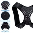 thumbnail image 5 of Corrector de postura para la espalda para mujeres y hombres, cinturón de soporte enderezador de hombros ajustable y transpirable, jorobado, 5 of 5
