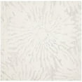 thumbnail image 1 of Safavieh Bella Collection BEL129A Handmade Silver and Ivory Premium Wool Square Area Rug (5' Square), 1 of 2