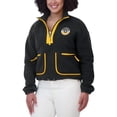 thumbnail image 4 of Women's WEAR by Erin Andrews  Black Pittsburgh Penguins Polar Fleece Half-Zip Jacket, 4 of 5