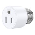 thumbnail image 2 of 1 Pack Light Socket to Plug Adapter, 3 Prong Light Socket Adapter, Light Bulb Outlet Socket Adapter, Easy Installation E26/E27 Bulb Socket Adapter for Garage Porch Basement, 2 of 9