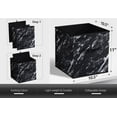 thumbnail image 3 of Sorbus Fabric Foldable Storage Cubes Organization Bins, Great for Home Organization, Living Room, Cube Storage Bins, for Closet, Nursery, Playroom, College Dorm, Marble Print Fabric (4-Pack, Black), 3 of 9