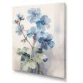thumbnail image 2 of Designart "Minimal Expression Of Geraniums: Blue And White I" Geraniums Wall Decor, 2 of 7
