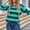 Green, variant on CaiJunJia Sweaters for Women Fall Winter Women's Striped Knited Sweater Round Neck Pocket Pullover Long Sleeved Tops