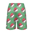 thumbnail image 3 of joogoo Mens Swim Trunks Christmas Hat Beach Shorts Drawstring Elastic Waist Swimwear Bathing Suits M, 3 of 7