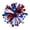B, variant on 4th of July Star Shaped Decorative Hair Clip with Shiny Metallic Tinsel Design for Party and Festival Accessories for Women and Girls