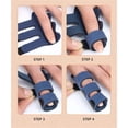 thumbnail image 6 of Happon 4 Pack Finger Splint, Adjustable Finger Aluminium Support for Arthritis Mallet Finger Knuckle Brace with 3 Fixing Strap for Finger Stiffness, Osteoarthritis, Sprained Knuckles Pain Relief, 6 of 7