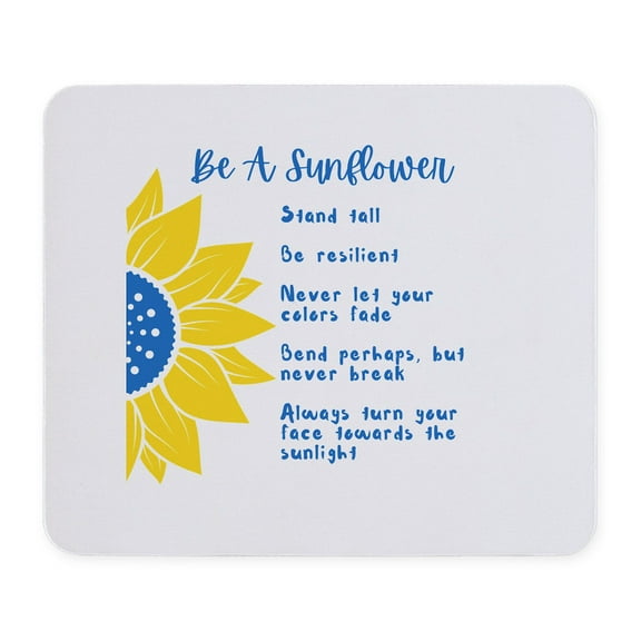 CafePress - Be A Sunflower Ukraine Colors - Non-slip Rubber Mousepad, Gaming Mouse Pad