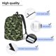 thumbnail image 3 of Balery Camouflage Shark Mochila Clásica Impresa Básica para Viaje, Mochila Escolar Resistente al Agua, Mochila de Lona con Correas Ajustables-Small, 3 of 5