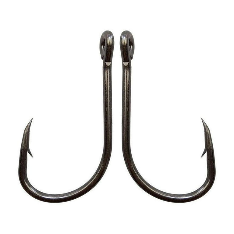 100Pcs Metal Fishing Tools Hooks Jig Big Hook Bait Fishhooks Holder  Sizes-NEW 