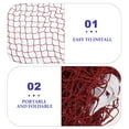 thumbnail image 3 of SOPOTUTU 2 Pcs Filet de Sport Badminton Rouge Fibre de Polypropylène pour Beach Volleyball, 3 of 6