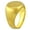 Yellow Gold Tone, variant on Mens Rose Gold Tone Circular Geometric Statement Ring Stainless Steel Size 12