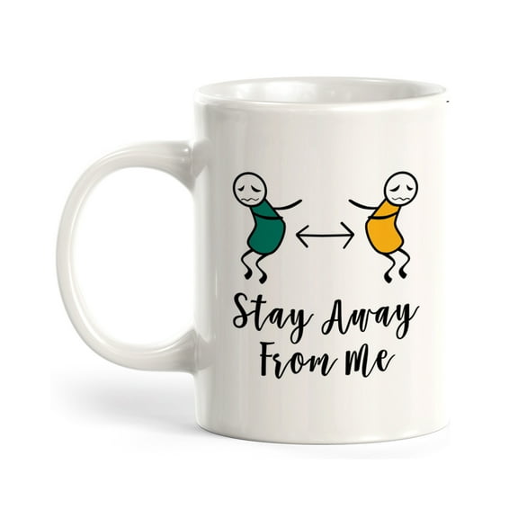 Stay Away From Me 11oz Plastic Coffee Mug Drinkware Gift