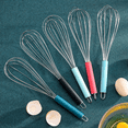 thumbnail image 5 of Stainless Steel Whisk Balloon Kitchen Tool With Soft Silicone Handle Utensil For Blending, Beating, 5 of 5