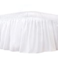 thumbnail image 1 of Wrap Around Bed Skirts for Queen Beds 15 Inches Drop, Elastic Dust Ruffles Easy Fit Wrinkle & Fade Resistant Silky Luxurious Fabric Solid Machine Washable, 1 of 7