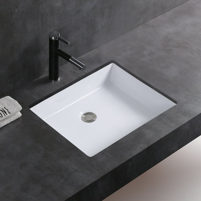 MEJE #T2014 -19.5 inch Rectangle Undermount Bathroom Sink 