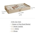 thumbnail image 7 of 3 Pack Under Bed Storage Containers, Low Profile Underbed Shoes and Clothes Storage Organizer with Sturdy Sidewalls/Bottom, Large Dorm Storage Bins,33 * 17 * 4.5 inches,45L, 7 of 7