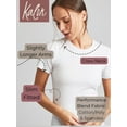 thumbnail image 3 of Kalon Women's 4-Pack Crewneck T-Shirt Base Layer, 3 of 7