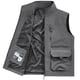 thumbnail image 2 of Camiseta sin mangas con cuello vuelto para hombre, informal, de color liso, con bolsillo y solapa, sin mangas, fina, para exteriores, con múltiples bolsillos, de poliéster., 2 of 9