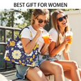 thumbnail image 5 of Large Capacity Tote Bag,Pioneer Flower Floral Print Pattern Handbag Fashion Luxury Tote Bag,15.7"x13"x 5.1" Inches,Laptop Compatible, 5 of 6