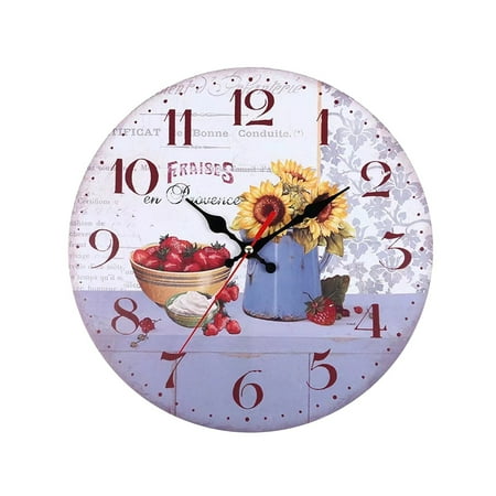 

Autopilot Timer Seconds Vibrating Timer Shower Timer for Kids Teaching Meat for Cooking Stopwatch Timer for Sports 30cm Retro Style Sunflower Wall Clock Home Living Room Bedroom