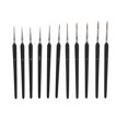 thumbnail image 1 of 11 Pcs Fine Detail Brush Set, Soft Textured Fine Tip Multipurpose Brushes, Miniature Model Brushes for Art Painting, 1 of 2