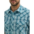 thumbnail image 3 of Wrangler® Men's and Big Men's Regular Fit Short Sleeve Western Shirt, Sizes S-5XL, 3 of 4