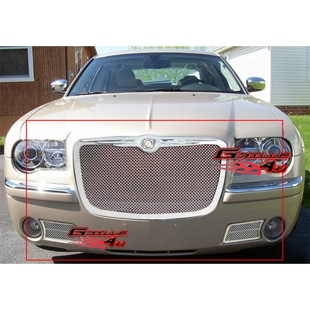 Fits 05-10 Chrysler 300C Stainless Steel Mesh Grille Combo (Best Stainless Steel Appliances For The Money)