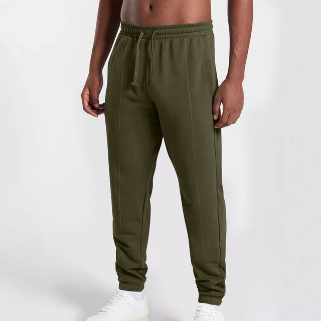 asjyhkr Sweatpants for Men Drawstring Elastic Waist Jogger Running Gym Workout Pants with Pockets