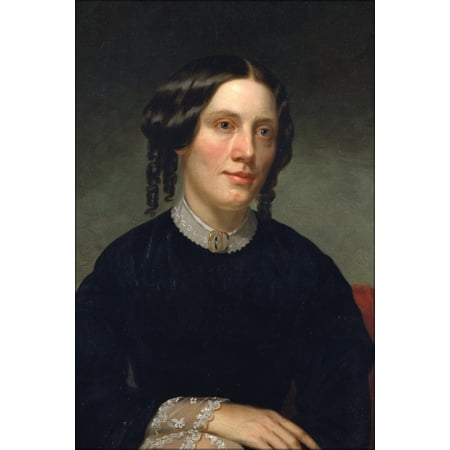 24"x36" Gallery Poster, Harriet Beecher Stowe 1853 by Alanson Fisher