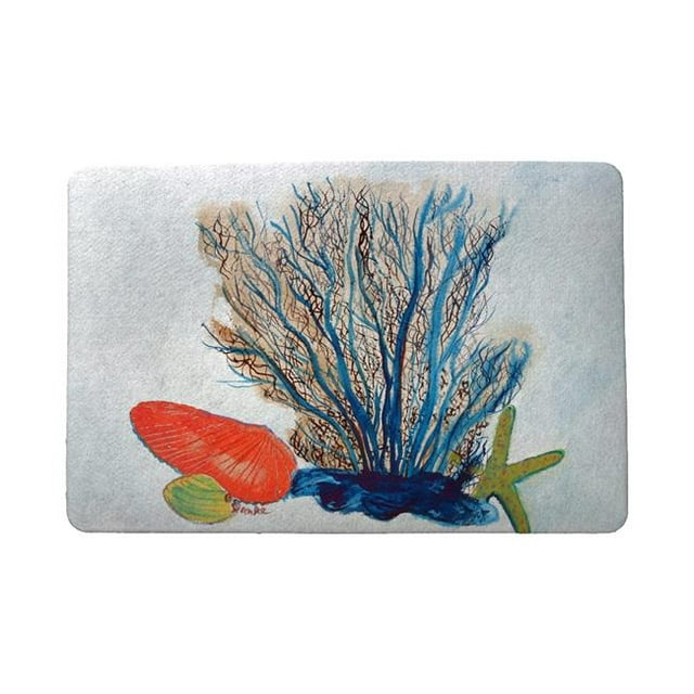 Betsy Drake DM1070 18 x 26 in. Coral & Shells Door Mat