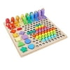 Jpgif Montessori Toys, Wooden Magnetic Fishing Games, Color Classification, Shape