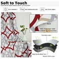 thumbnail image 6 of DriftAway Alexander Thermal Blackout Grommet Unlined Window Curtains, 2 Panels, 52" x 72", Red and Gray, 6 of 8
