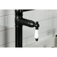 thumbnail image 4 of Kingston Brass KS3700PL Restoration Deck Mount Pot Filler Faucet, Matte Black, 4 of 8