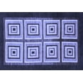 thumbnail image 1 of Ahgly Company Machine Washable Indoor Rectangle Abstract Blue Modern Area Rugs, 2' x 3', 1 of 4