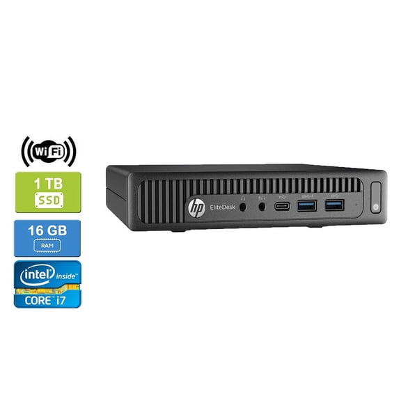 Used: HP 800 G2 Intel Core I7-6700T 16GB 1TB SSD Win 10 Pro Wifi UK&M