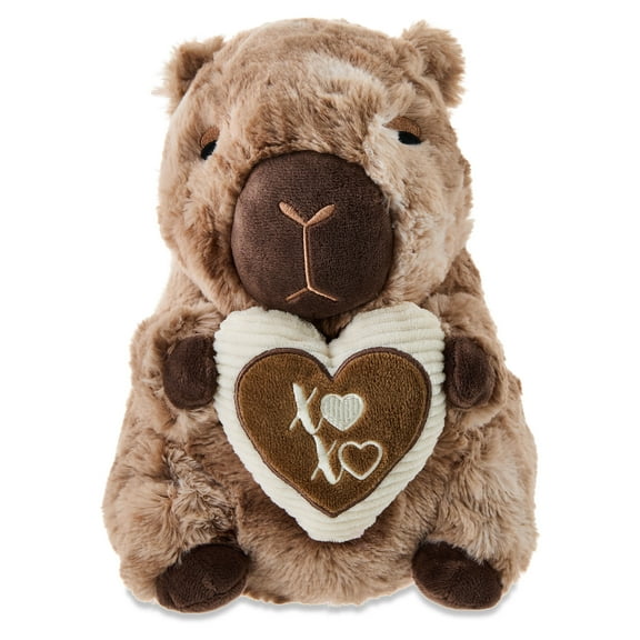Medium Swirl Capybara Plush, Brown, 9.5", Valentine's Day by Way To Celebrate