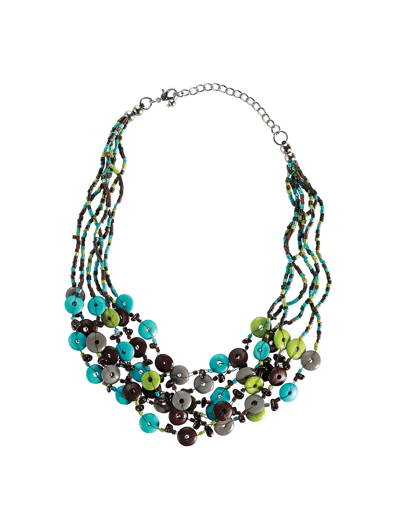 rondelle bead necklace