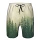 thumbnail image 3 of Balery Fog Forest Traje de Baño Estilo Hawaiano para Hombre, Shorts de Secado Rápido con Bolsillos-Large, 3 of 6
