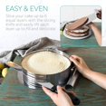 thumbnail image 3 of Stainless Steel Cake Slicer, 3 Piece Set, Cutter for Cake Base, Cake Floor Lifter Knife, Cake Ring, 23 - 30cm, 3 of 7