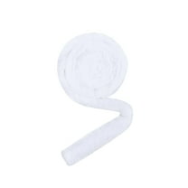 Christmas White Ribbon Trim, 1.5m Artificial Furry Garland for Tree Wreath Decor, Fluffy Wool Stripe Roll for Christmas Crafts, 5cm Wide Pelt Ribbon for Holiday Embellishments