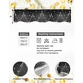 thumbnail image 6 of Black Christmas Tree Fireplace Mantel Scarf Table Runner, Balls Xmas Snowflake Winter Garland Mantel Top Tablerunners Dresser Scarves Cover Decorations for Windows Party Living Room 90''x17'', 6 of 6