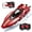 Red, variant on 2.4GHz High-Speed Remote Control Racing Watercraft for Pools & Lakes | Dual Motor Waterproof RC Boat for Boys & Girls Ages 8-12