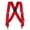 Red, variant on Welch  Elastic Solid Color Clip-End Ubee Trucker Suspenders (Men Big & Tall)
