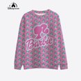thumbnail image 3 of Sudadera con capucha estampada en 3D para mujer, nueva sudadera con capucha deportiva informal de calle con estampado de princesa Barbie, primavera/verano 2024, 3 of 5