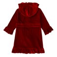 thumbnail image 3 of Girls Fleece Robe, Hooded Toddler Soft Fuzzy Bathrobe for Kids 6 Months-9 Years, 3 of 8